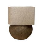 Brune Paper Mache Table Lamp
