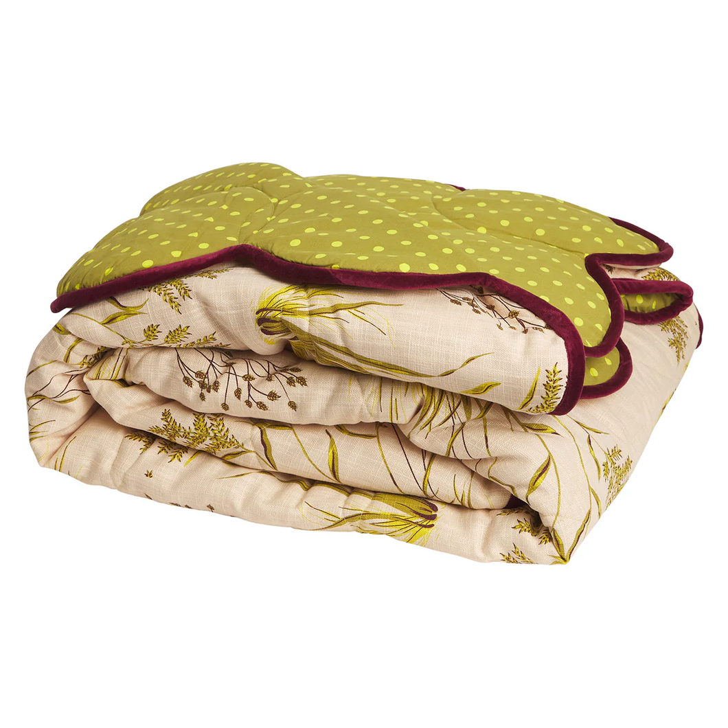 Quilted Coverlet - Adelyn Scalloped