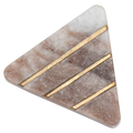 Drawer Knob - Triangle Pink Salt