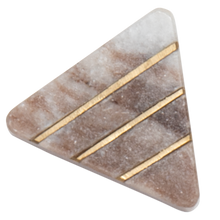 Drawer Knob - Triangle Pink Salt
