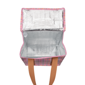Lunch Bag - Pink Blanket Check