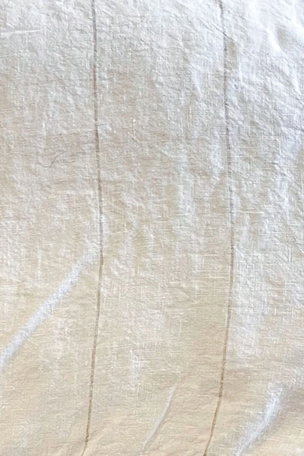 Carter Malle Linen Dress - White With Natural Stripe