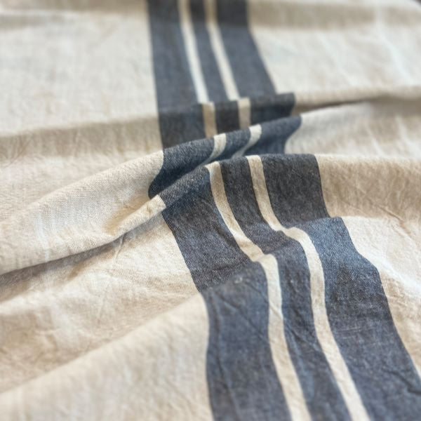 Tablecloth - Charcoal Stripe