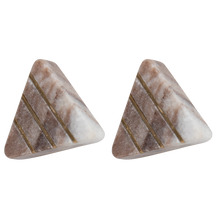 Drawer Knob - Triangle Pink Salt