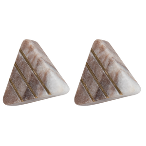 Drawer Knob - Triangle Pink Salt
