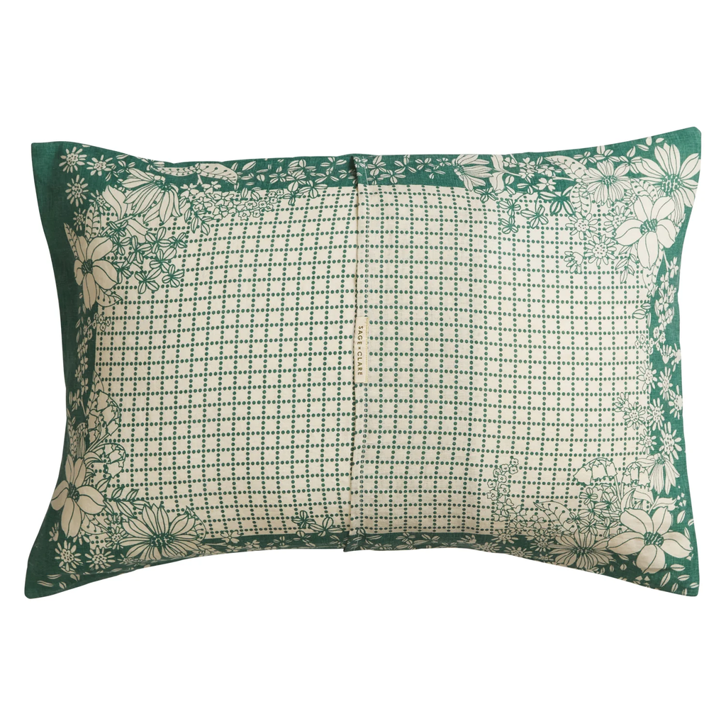 Mallorie Forest Linen Pillowcase Set