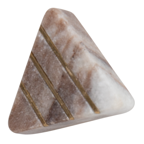 Drawer Knob - Triangle Pink Salt