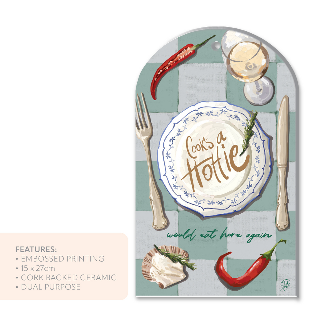 Ceramic Trivet/Wall Tile - Cooks A Hottie