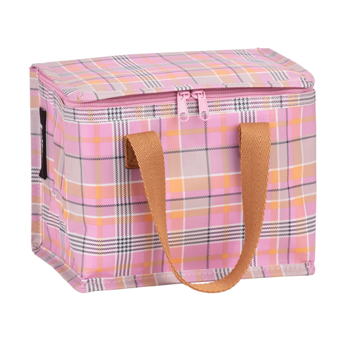 Lunch Bag - Pink Blanket Check
