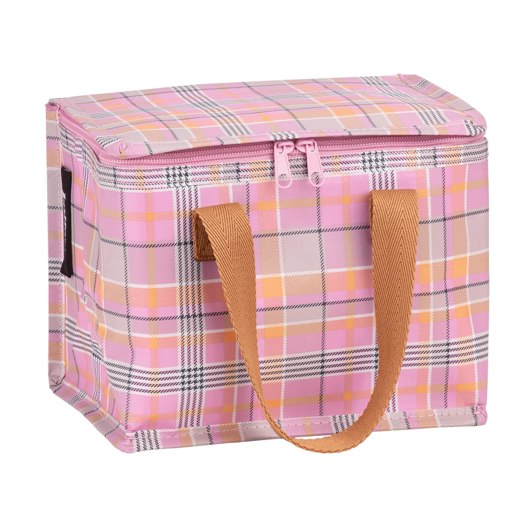 Lunch Bag - Pink Blanket Check