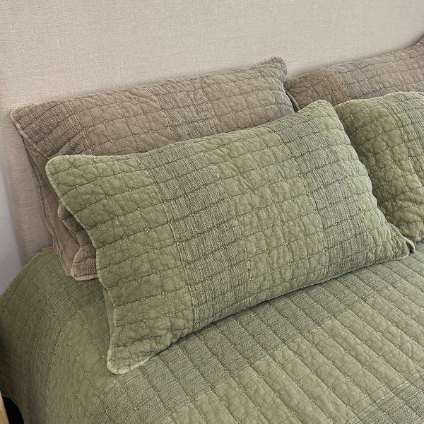 Ami Cru Standard Pillowcase Set - Sage