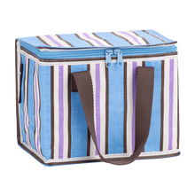Lunch Bag - Choc Blue Stripe