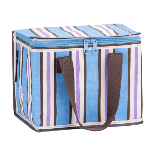 Lunch Bag - Choc Blue Stripe