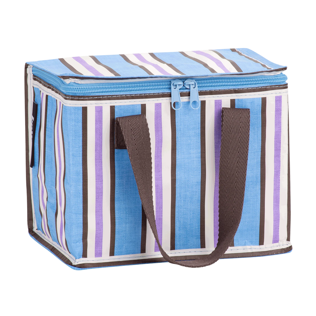 Lunch Bag - Choc Blue Stripe
