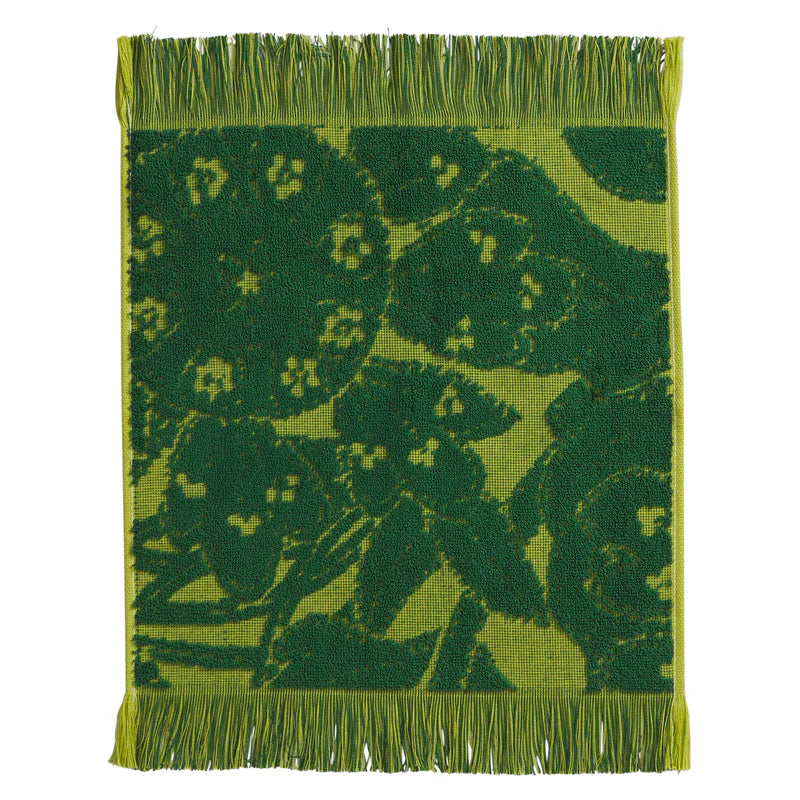 Lucia Face Washer Set - Kelp