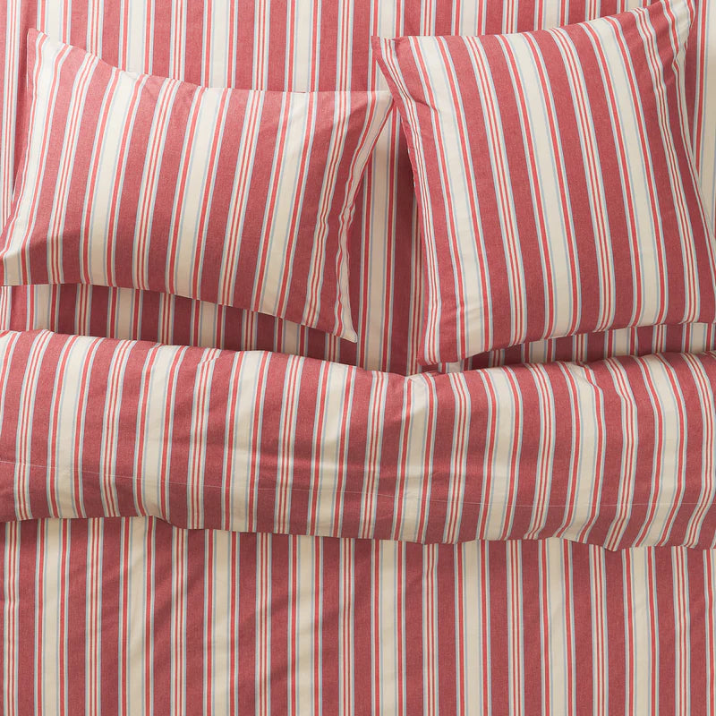 Selene Cotton Pillowcase Set - Crimson