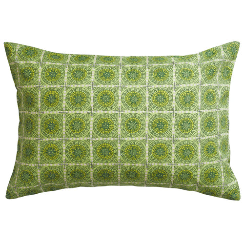 Gabriella Cotton Pillowcase Set - Key Lime