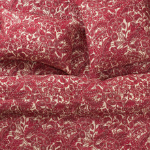 Lucia Linen Pillowcase Set - Crimson