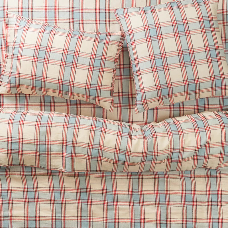 Isla Linen Pillowcase Set - Cerulean