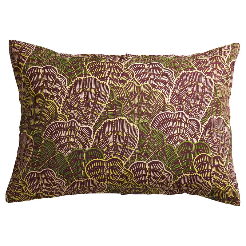 Claudelle Linen Pillowcase Set - Garnet