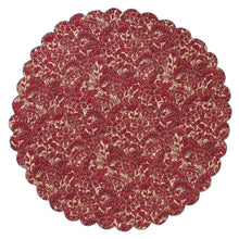 Lucia Round Table Cloth - Crimson