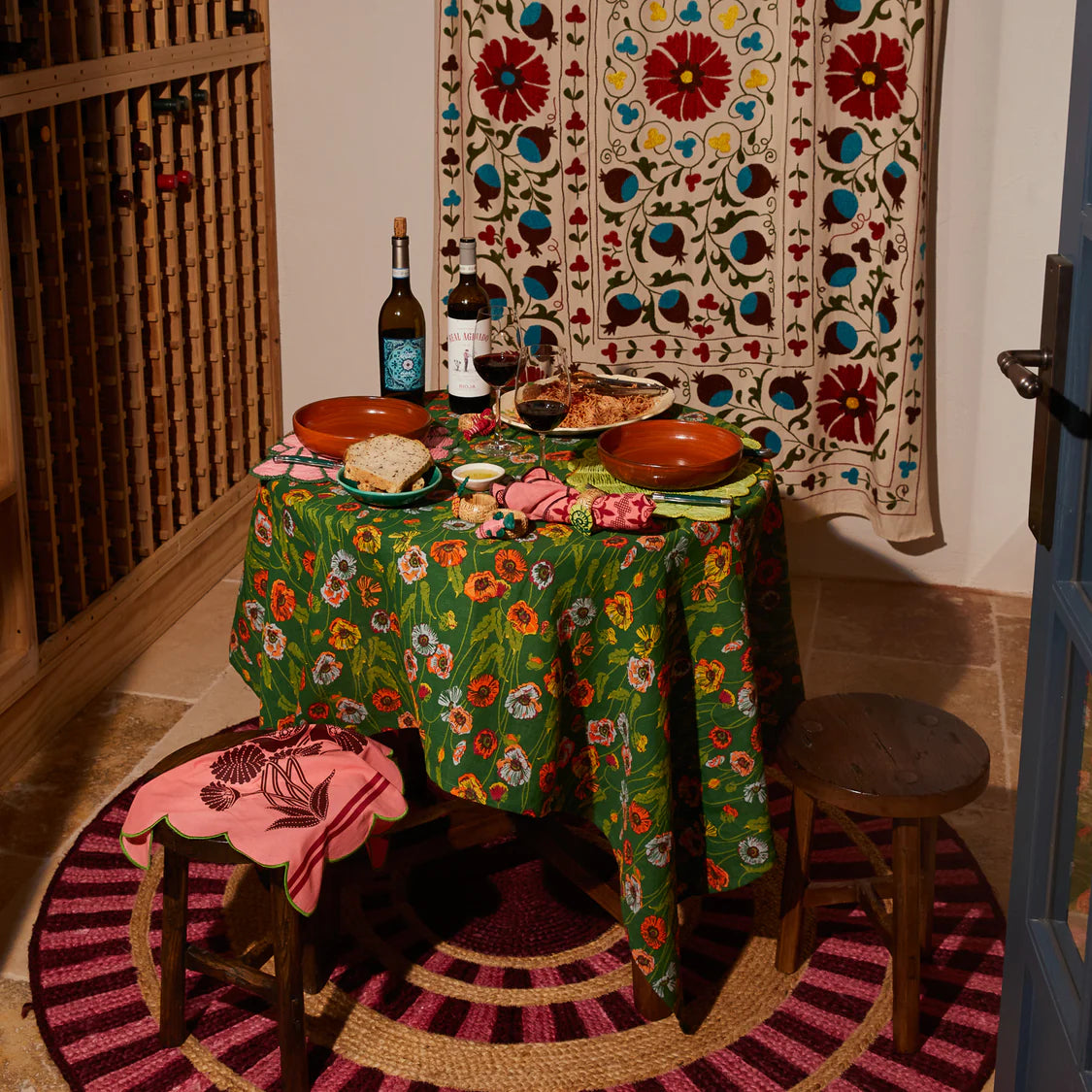 Delphine Square Table Cloth