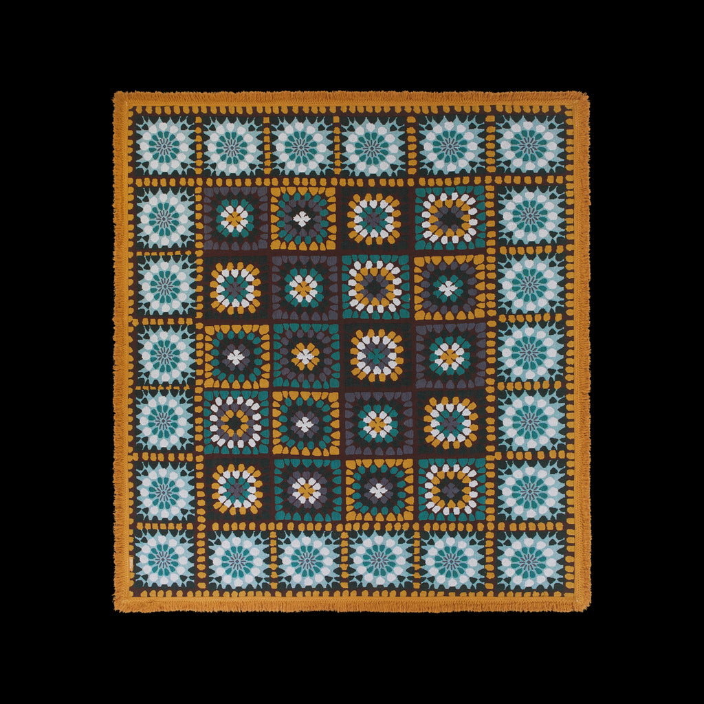 Granny Square Throw - Kingfisher