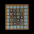 Granny Square Throw - Kingfisher