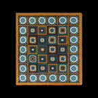Granny Square Throw - Kingfisher