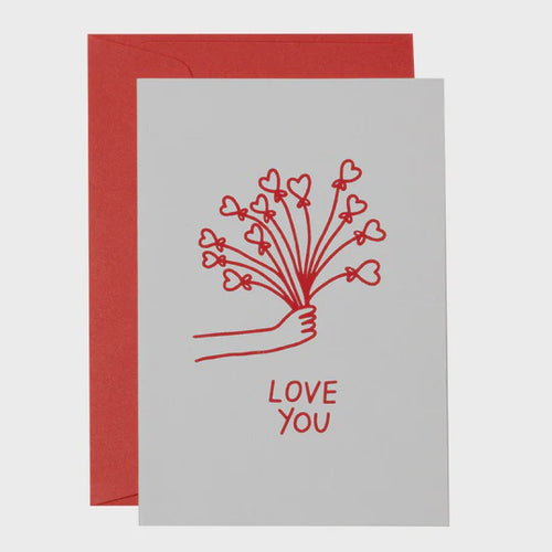 Card - Love You Flowers