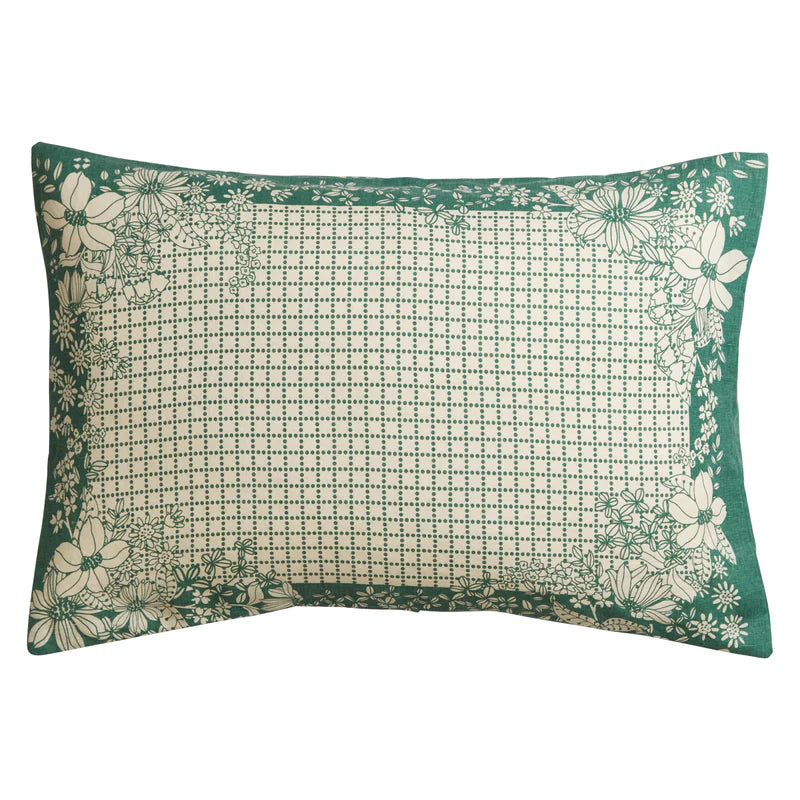 Mallorie Forest Linen Pillowcase Set