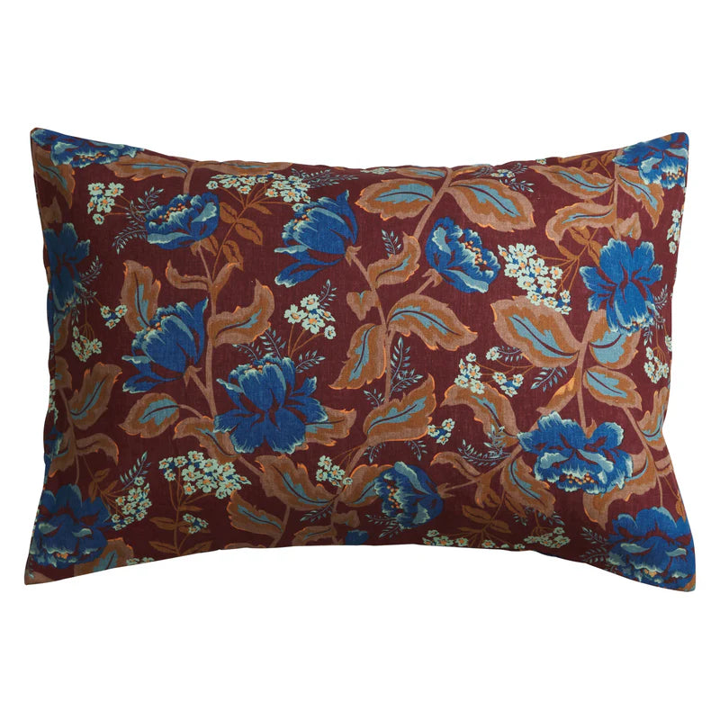 Margot Linen Pillowcase Set - Mahogany