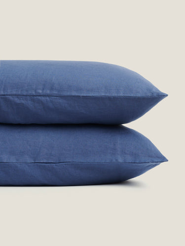 Standard Pillowcase Set - Marine Blue