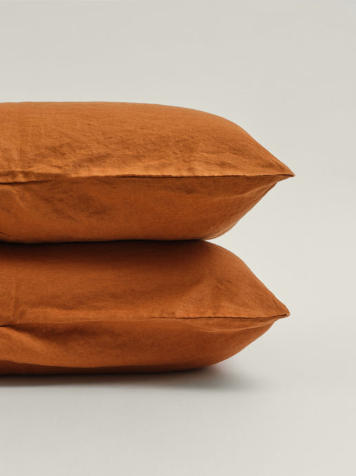 Standard Pillowcase Set - Tobacco