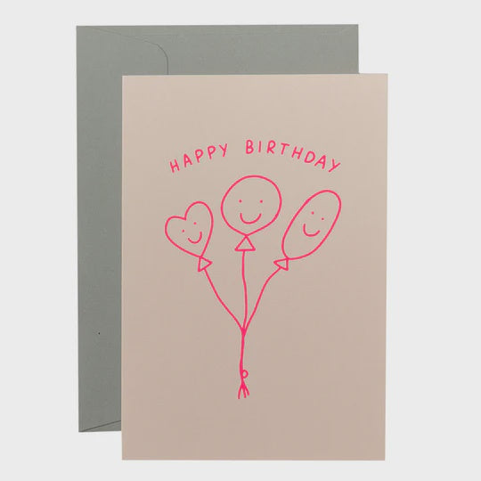 Card - Smiley Balloon Birthday