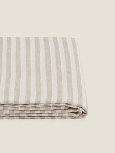 Duvet Cover - Wide Natural Stripes