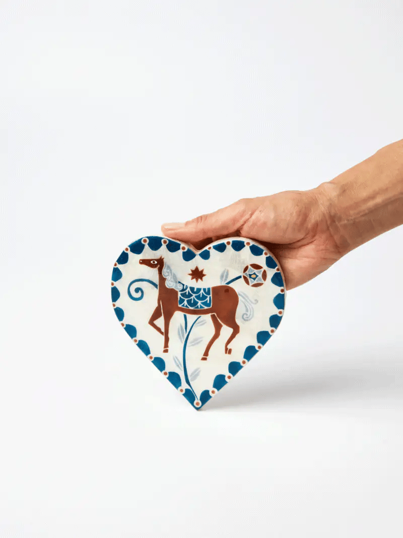 Wall Art - Heart Paloma White Horse