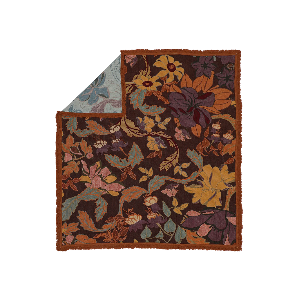 Flora Throw - Plum