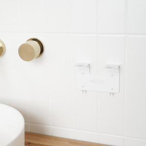 White Double Wall Holder