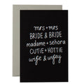 Card - Mrs & Mrs