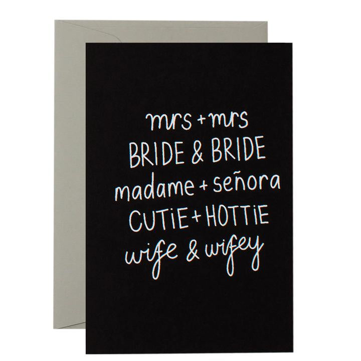 Card - Mrs & Mrs