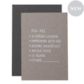 Card - Multiple Choice Birthday