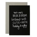 Card - Mr & Mrs