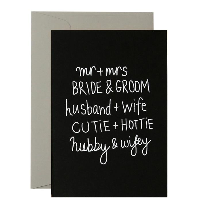 Card - Mr & Mrs