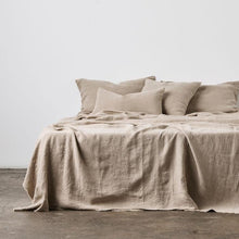 Heavy Linen Bedcover - Natural