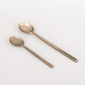 Square Handle Brass Spoon