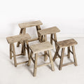 Original Elm Workers Stool - Rectangle