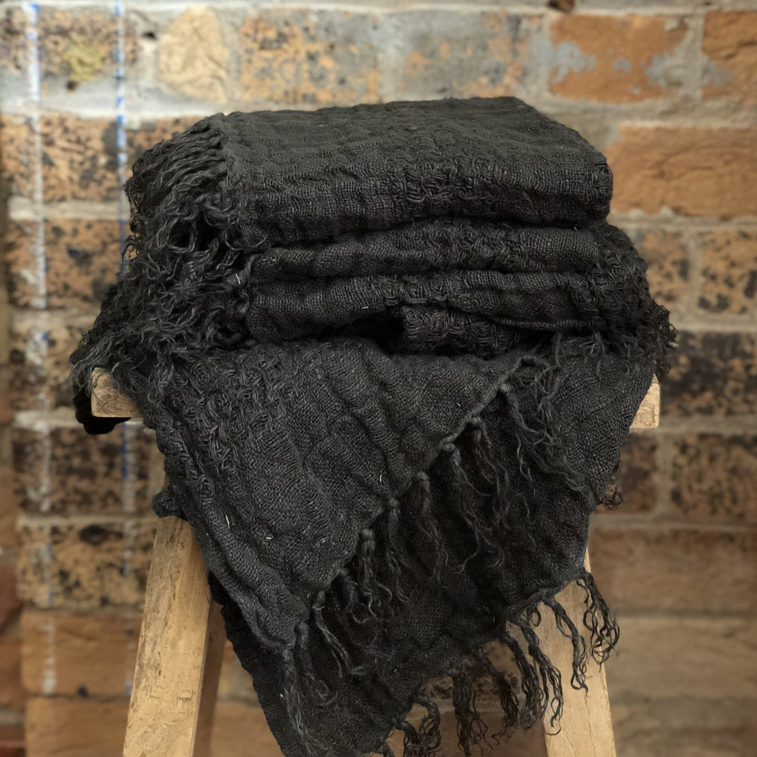 Ryely Hand Towel - Charcoal