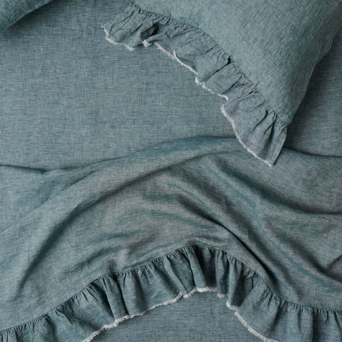 Flat Sheet - Spruce Ruffle