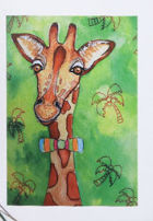 Card - Giraffe Bowtie